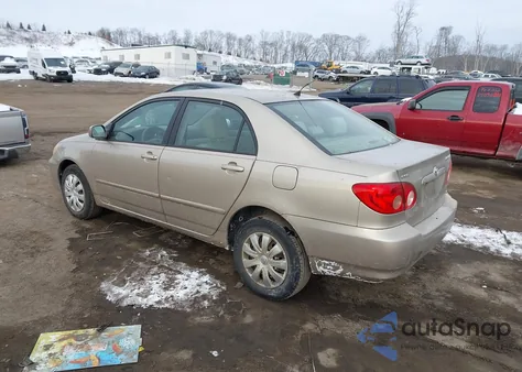 2006 Toyota Corolla Le из США, поврежденный, VIN 2T1BR30E96C678093